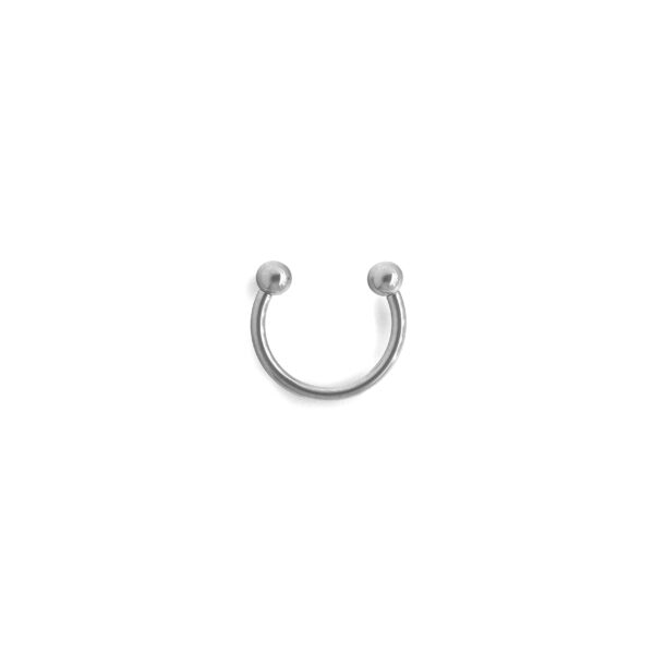 Aro semicerrado CBB rosca intera - Polished - 1.2x10mm
