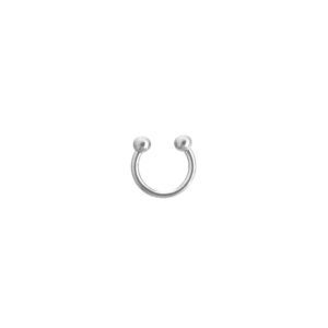 Aro semicerrado CBB rosca intera - Polished - 1.2x8mm