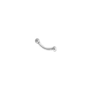 Barra banana rosca interna - Polished - 1.2x8mm
