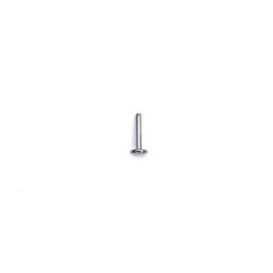 Base labret rosca interna - Polished - 1.2x8mm F4
