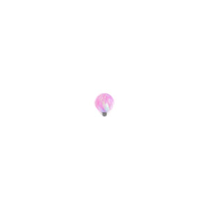 Bolas para lengua o pezón - Opalo Rosa - 1.2x5mm
