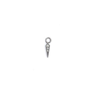 Charm Rombo 3 Zirconias Blancas - 7mm