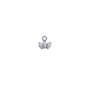 Charm Tiara - Zirconia Blanca - 7mm