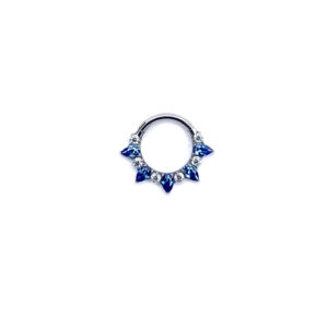 Clicker Frontal 6 Zirconias y 5 Marquesas Azules - Azul - 1.2x8mm