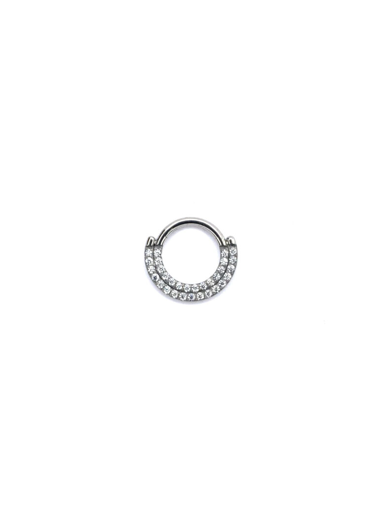 Clicker Frontal Doble fila Zirconias - Blanco - 1.2x8mm