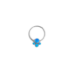 Clicker Frontal CBR 4 Ópalos Azules - Azul- 1.2x10mm