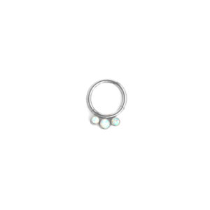 Clicker Frontal trio ópalo blanco - Blanco - 1.2x8mm