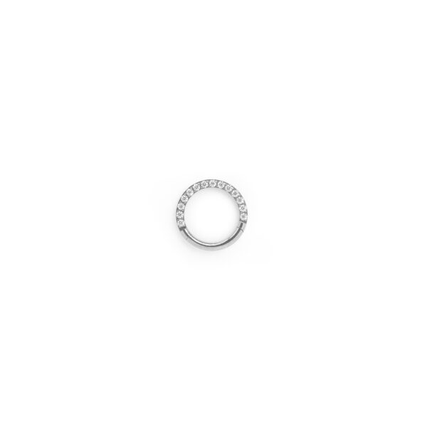 Clicker Frontal zirconias blancas - Blanco - 1.2x8mm