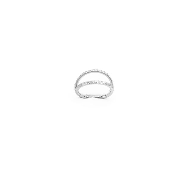 Clicker lateral Doble Fila Zirconia Vacío - Blanca - 1.2x10mm