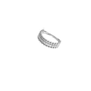 Clicker lateral Triple Ornamental y Zirconia - Blanco y Polished - 1.2x10mm