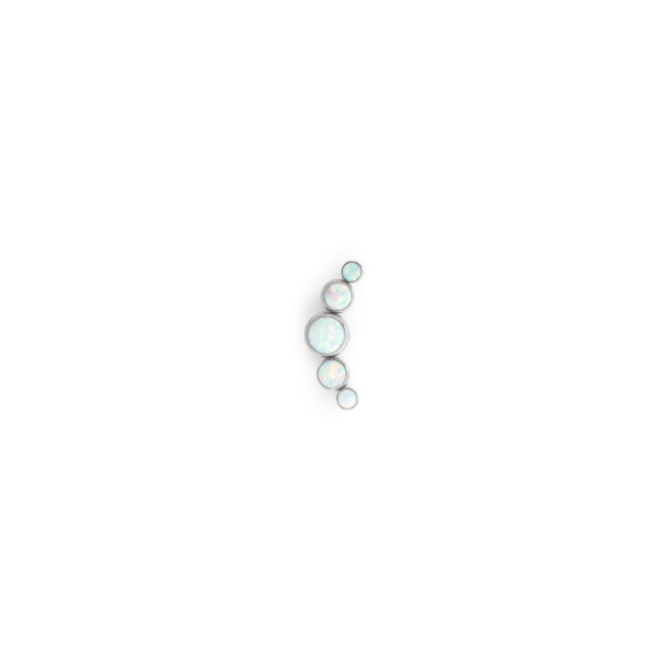 Cluster 5 Piedras Opalo Blanco - Blanco - 0.9x10mm