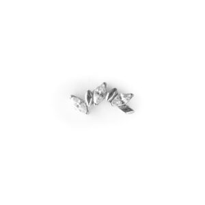 Cluster 6 zirconia y liso desnivelado- Polished y blanco - 0.9x14mm