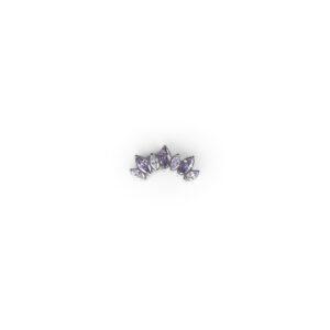 Cluster 7 marquesas moradas grande y pequeña - Morada y violeta - 0.9x14mm