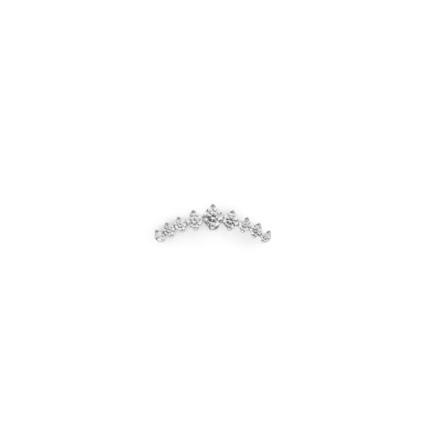 Cluster 9 Zirconias Blancas - Blanco - 0.9x7mm