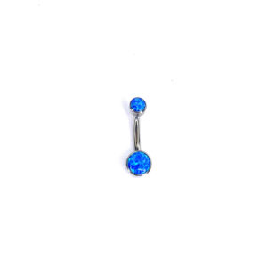 Ombligo Ópalo Azul - Azul - 1.6x12x4mm Mediana