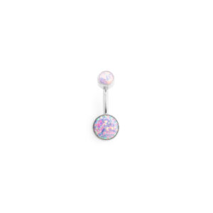 Ombligo opalo morado - morado - 1.6x12x6mm grande