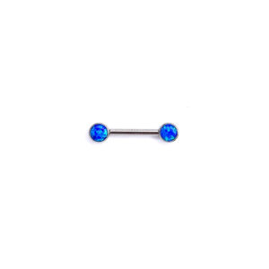 Pezón opalo azul - Azul - 12x4mm