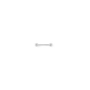 Pezón Zirconia Blanca - Blanca - 12x4mm