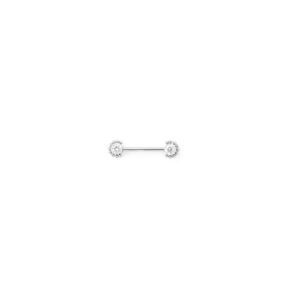 Pezón Zirconia blanca ornamental  (9 bolitas) - 12x3mm