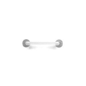 Salva agujeros barbell - Transparente - 1.6x16mm