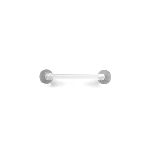 Salva agujeros barbell - Transparente - 1.6x16mm