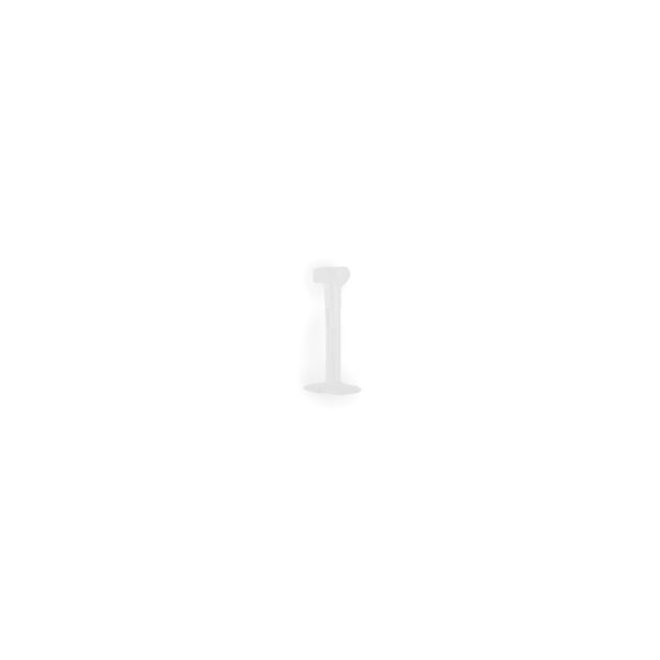 Salva agujeros labret - Transparente - 1.2x8mm