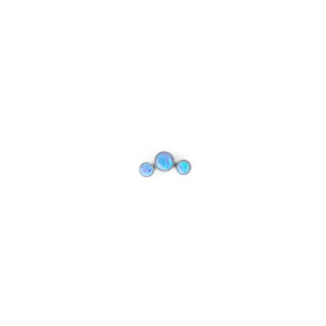 Tiara Top Trio ópalo Azul - Azul - 0.9x10mm