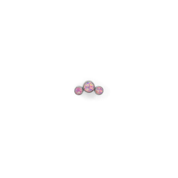 Tiara Top Trio ópalo rosa - Rosa - 0.9x10mm