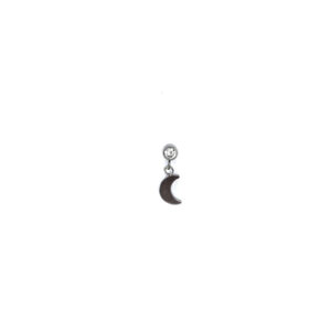 Top zirconia Blanca con Luna Colgante - Polished - 0.9x3mm