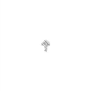 Top Cruz zirconias blancas - Blanca - 0.9x7mm