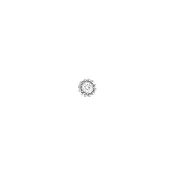 Top Ornamental Sol Zirconia blanca - Polished y blanco - 0.9x7mm
