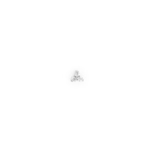 Top Trio zirconia blanca (Trinity) - Pequeño Blanca - 0.9x4mm