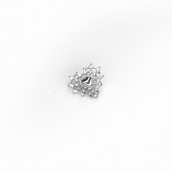 Top corazón tela de araña - Polished - 0.9x5mm